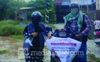 Pasangan Suami Istri dari Sigi Sulteng, Touring Vespa ke Muktamar V Wahdah Islamiyah di Jakarta