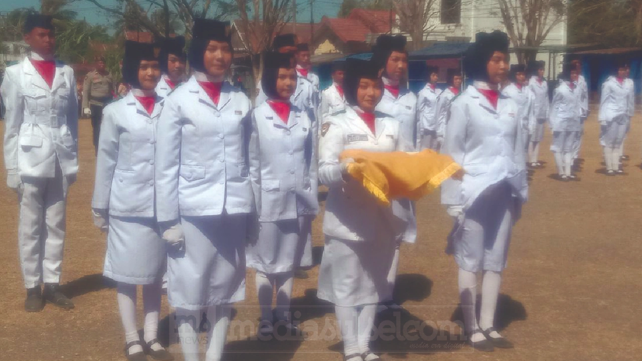 HUT ke-81 RI di Turatea Jeneponto, Paskibraka dan Pelajar Meriahkan Upacara Kemerdekaan 3 Paskibraka