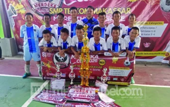 Ekstrakurikuler SMPN 2 Sungguminasa Menggeliat, Sabet Dua Gelar Juara Futsal 4 SMPN2 Sungguminasa