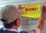 Tunggakan Sewa Kios Capai Rp598,7 Juta, Perumda Pasar Makassar Segel Kios di Pasar Niaga Daya 9 Segel Los penjual nunggak1