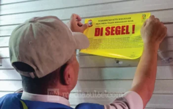Tunggakan Sewa Kios Capai Rp598,7 Juta, Perumda Pasar Makassar Segel Kios di Pasar Niaga Daya