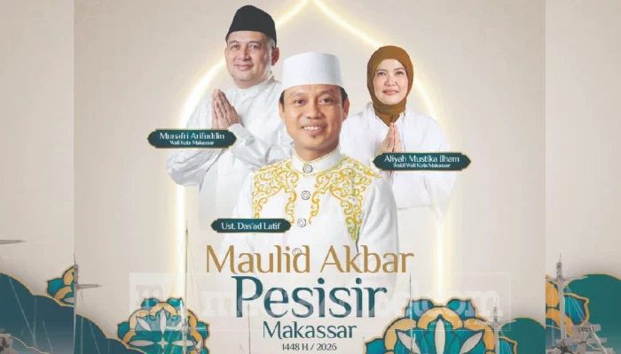 Maulid Akbar Pesisir Makassar Digelar di Paotere, Ustaz Das’ad Latif Jadi Penceramah