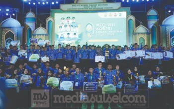 Sulsel Runner Up, Sumbar Bawa Pulang Piala Bergilir MTQ KORPRI