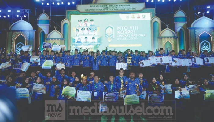 Sulsel Runner Up, Sumbar Bawa Pulang Piala Bergilir MTQ KORPRI