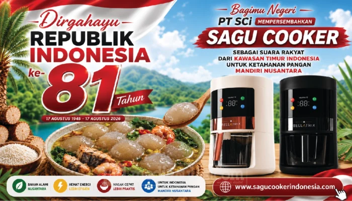 Jelang HUT RI ke-81, Gagasan Bansos Produktif Berbasis Sagu Menguat, Bellatrix Dinilai Dukung Ketahanan Pangan