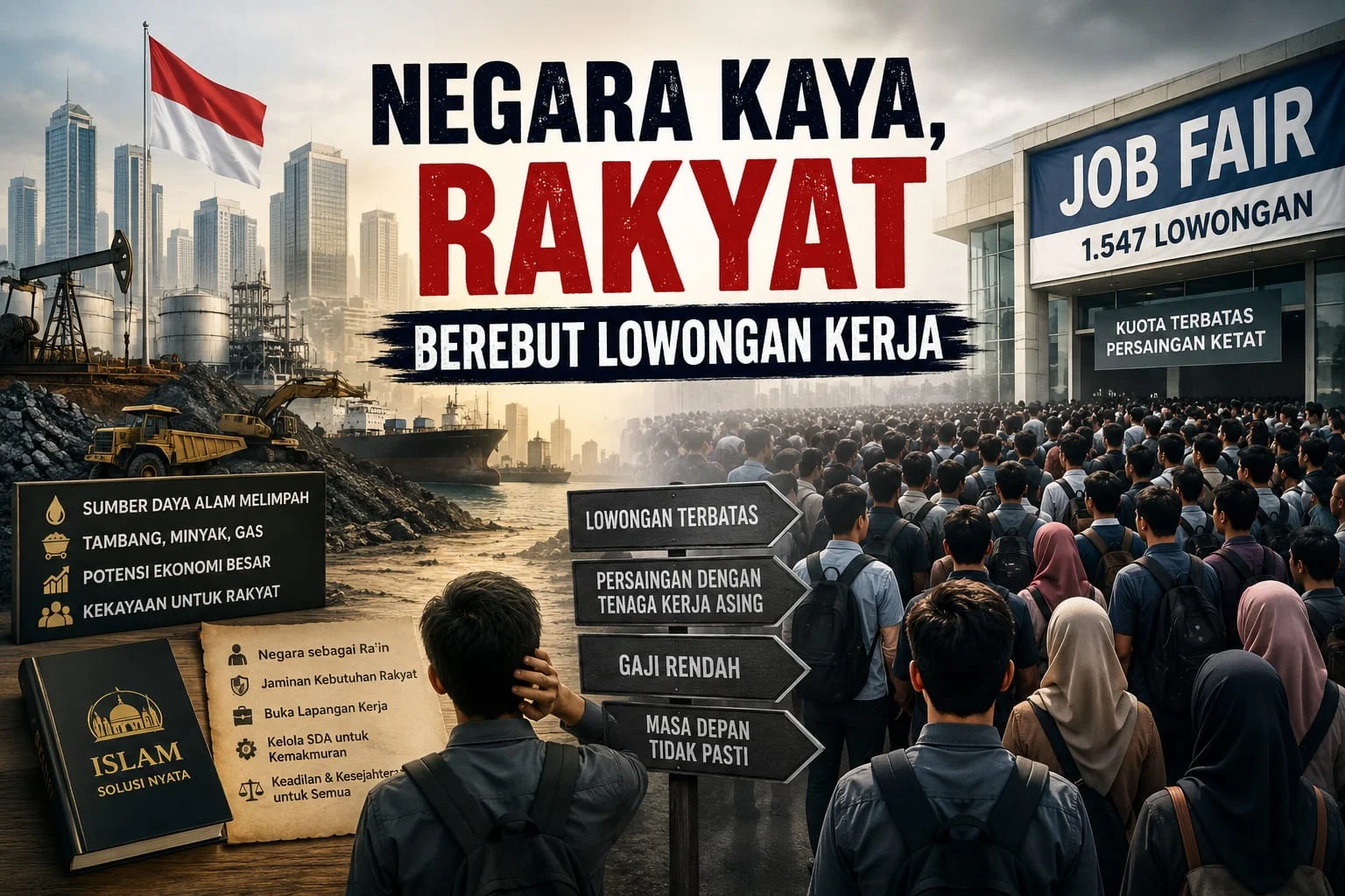 Negara Kaya, Rakyat Berebut Lowongan Kerja