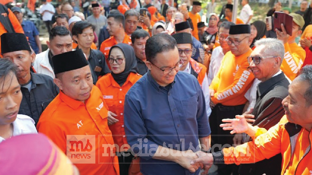 Anis disambut ribuan pendukung