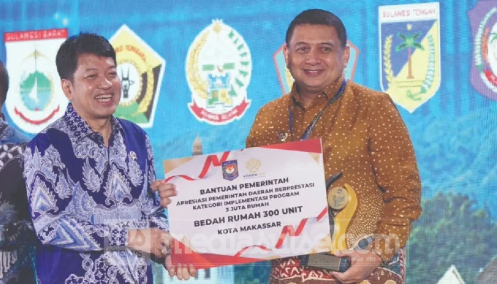 Makassar Borong Dua Penghargaan Kemendagri, Appi Bawa Pulang 300 Unit Bedah Rumah