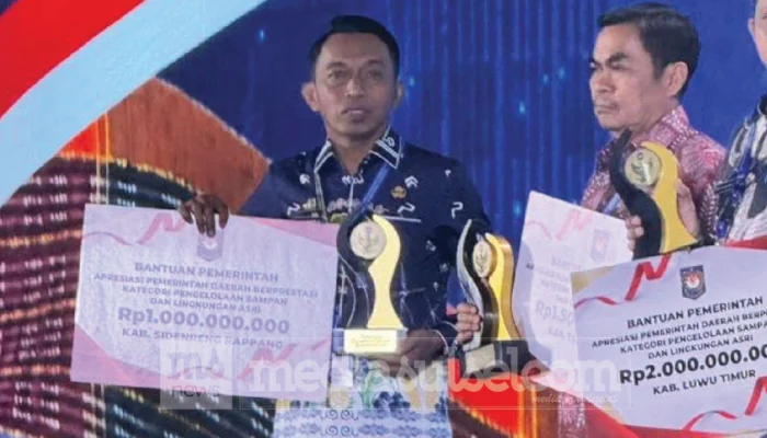 Raih Penghargaan Pengelolaan Sampah, Sidrap Diganjar Bantuan Rp1 Miliar