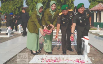 HUT ke-81 TNI, Danrem 132/Tadulako Ziarah ke TMP Tatura Palu