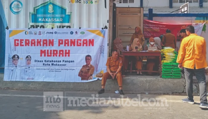GPM Makassar Diserbu Warga, Beras SPHP 5 Kg Dijual Rp58 Ribu