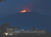 Karhutla Gunung Kawi Makin Ganas, Api Sudah Capai Pos 2 Sirah Kencong 9 Gunung Kawi kobong