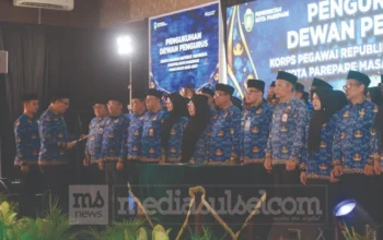 Jufri Rahman Kukuhkan Pengurus Korpri Enrekang dan Parepare Periode 2026-2031