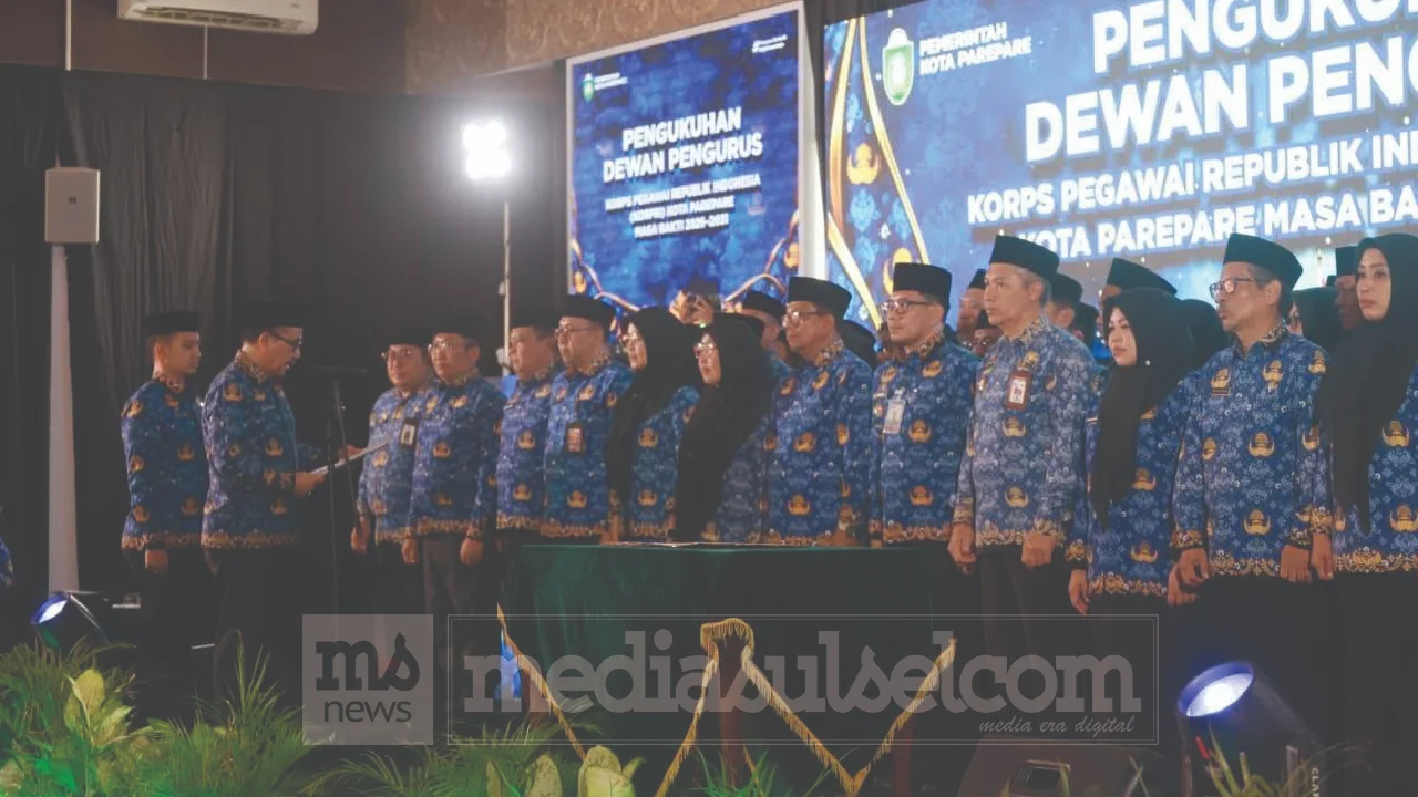 Pengukuhan Pengurus Korpri Parepare