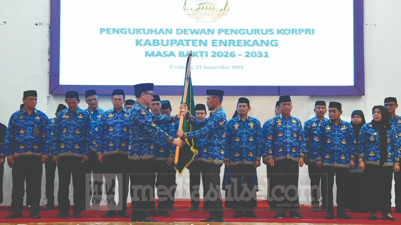 Jufri Rahman Kukuhkan Pengurus Korpri Enrekang dan Parepare Periode 2026-2031 2 Pengukuhan pengurus Korpri Enrekang