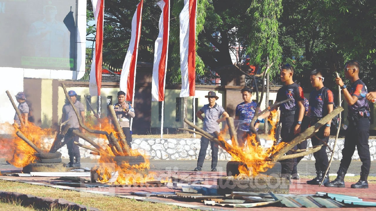 Polda Sulsel Gelar Skill Challenge Karhutla, Brimob Keluar sebagai Juara 2 Skill Challenge Karhutla