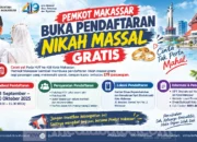 HUT ke-419 Makassar, Pemkot Siapkan Nikah Massal Gratis untuk 210 Pasangan 10 flayer nikah masal HUT Makassar