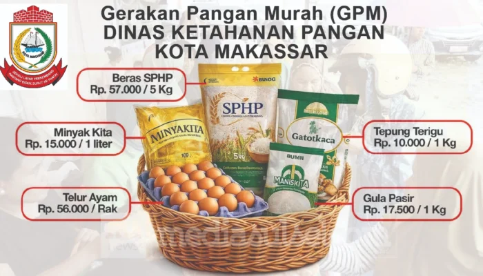 Tekan Harga Sembako, Pemkot Makassar Bawa Gerakan Pangan Murah ke Tello Baru
