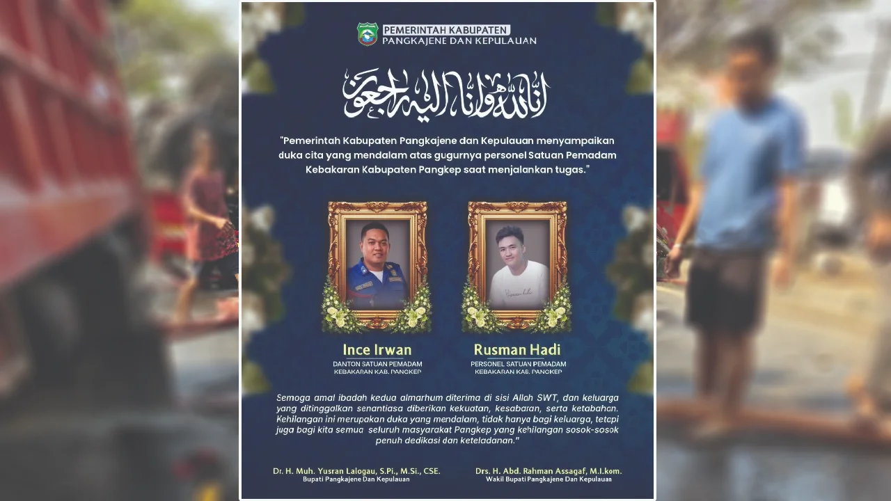 ucapab duka cita Pemkab Pangkep