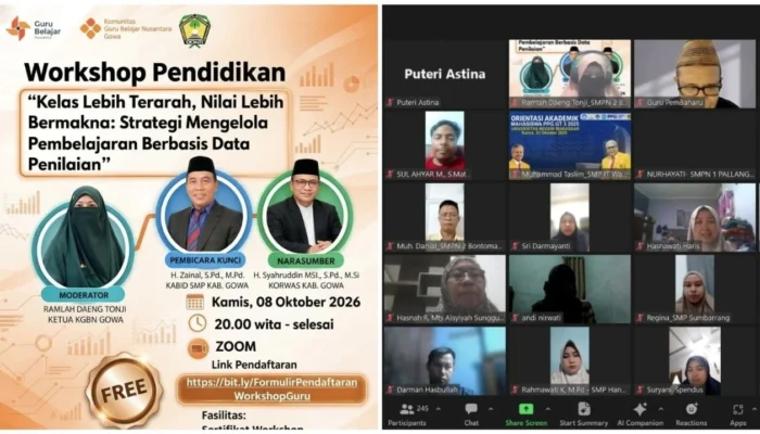 Nilai Siswa Jangan Berhenti di Rapor, Guru Gowa Diajak Baca Data untuk Bongkar Masalah Pembelajaran
