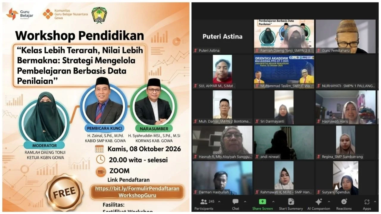 Nilai Siswa Jangan Berhenti di Rapor, Guru Gowa Diajak Baca Data untuk Bongkar Masalah Pembelajaran