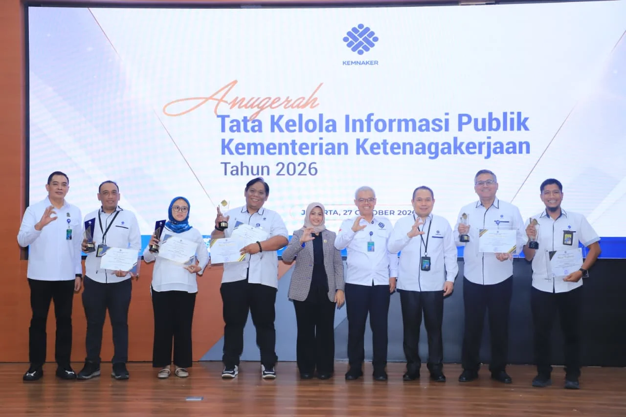 Kemnaker Gelar Anugerah Tata Kelola Informasi Publik 2026