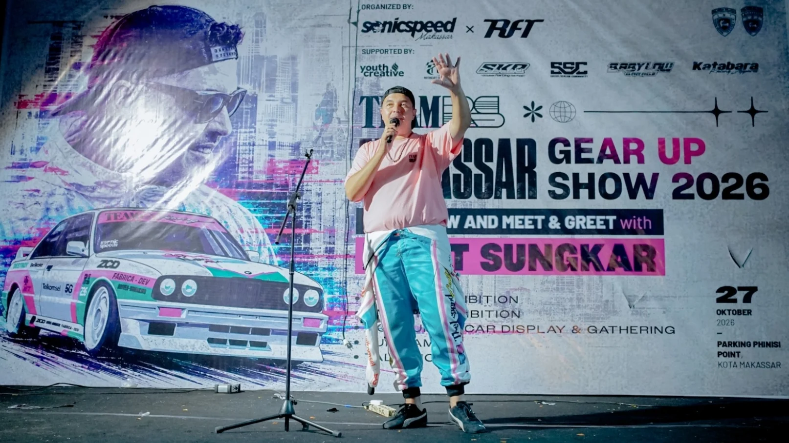 Rifat Sungkar Bawa Atraksi Drifting ke Makassar Gear Up Show 2026