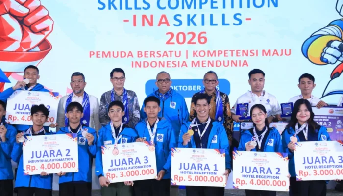 Wamenaker Tutup InaSkills 2026, Ini Daftar Pemenangnya