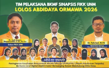 Dari Desa Beroanging, BKMF Sinapsis FIKK UNM Melaju ke Abdidaya Ormawa Nasional
