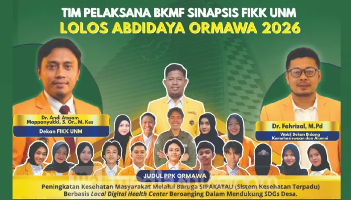 Dari Desa Beroanging, BKMF Sinapsis FIKK UNM Melaju ke Abdidaya Ormawa Nasional