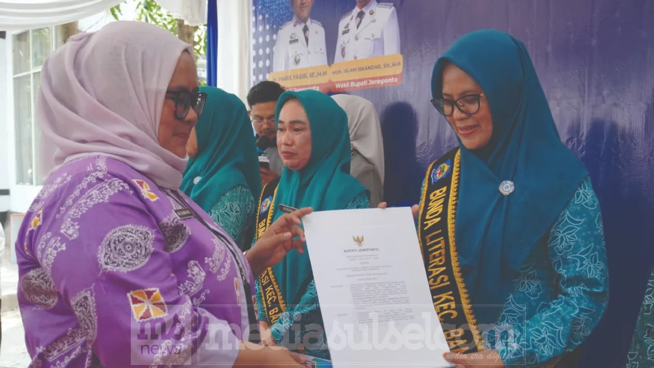 Bupati Paris Yasir Buka Festival Literasi Jeneponto 2026, Dorong Budaya Membaca 2 Bunda Literasi