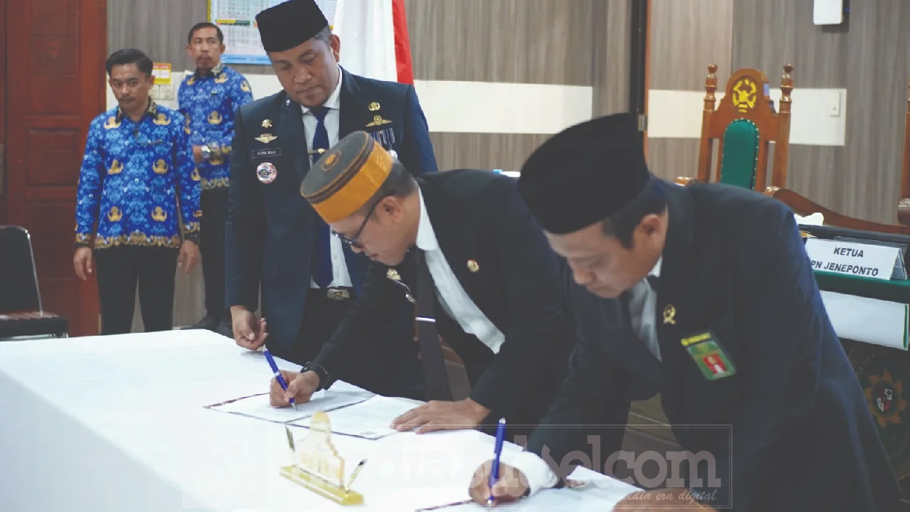 Bupati dan ketua PN Jeneponto teken kesepakatan