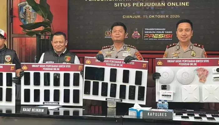 Polisi Gerebek Vila Judi Online di Puncak, 9 Orang Ditangkap dan Rp294 Juta Terendus