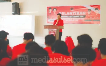 PDI Perjuangan Bone Lantik 252 Pengurus PAC, 90 Persen Disebut Gen Z dan Gen Alpha 3 Ketua DPC Bone Andi Akhiruddin