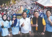 Puluhan Ribu Warga Ikuti Jalan Sehat Anti Mager, Kirab Pangan Meriahkan HUT ke-357 Sulsel
