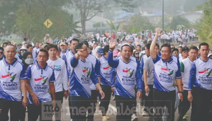Ribuan Peserta Meriahkan Jalan Sehat Anti Mager di Sorowako, Tutup Harkopnas ke-79 Sulsel