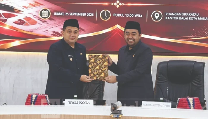 DPRD Makassar Dihadapkan pada APBD Perubahan Rp5,26 Triliun, Pendapatan Turun
