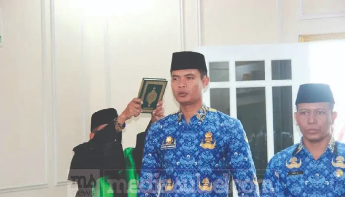 Alfandi Yuswantoro Dilantik Jadi Sekretaris Kecamatan Wates, Bupati Blitar Tekankan Pelayanan Publik