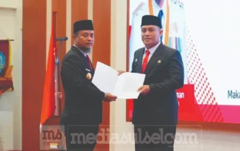 Andi Winarno Resmi Jadi Pj Sekda Sulsel, Gantikan Jufri Rahman yang Purnabakti