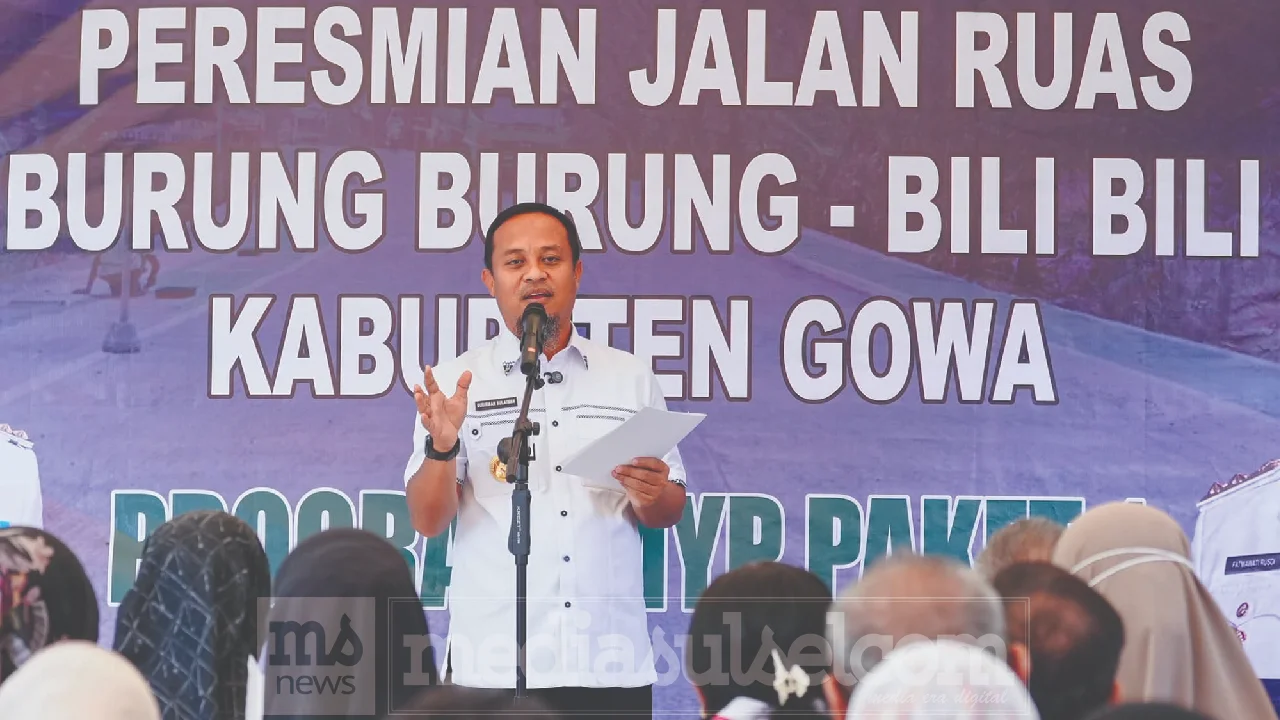 Peresmian ruas jalan bili bili