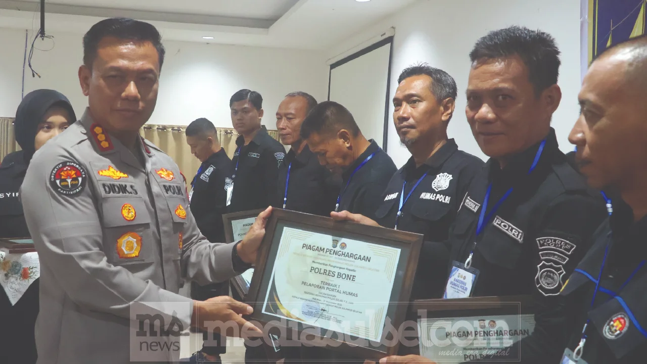Polres Bone Raih Lima Penghargaan