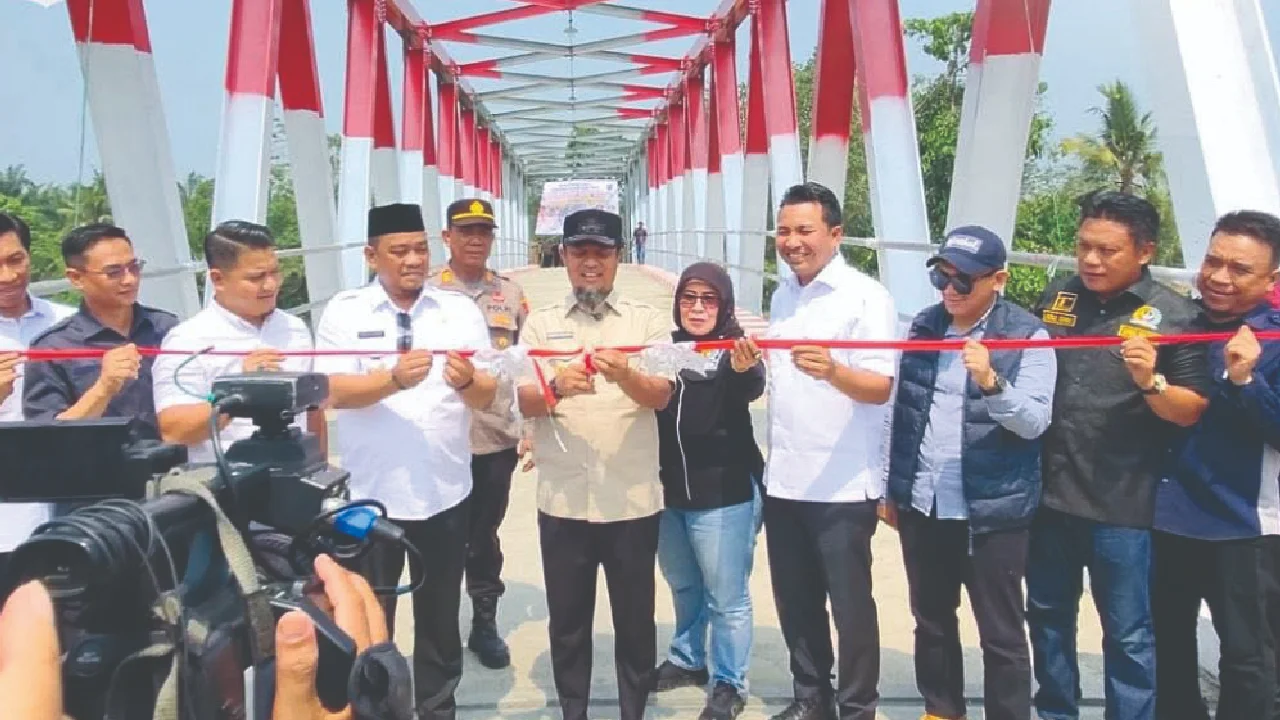 peresmian jembatan Salumaju luwu